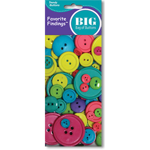Favorite Findings Big Bag Of Buttons - Carnival