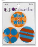 Blumenthal Conversations Buttons - Wish 1 3//8"