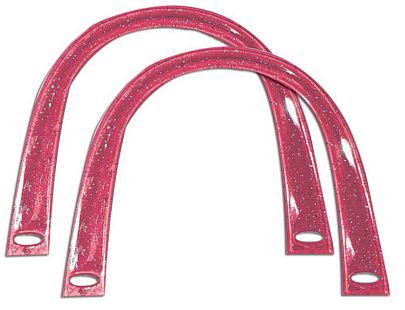 Blumenthal Handbag Purse Handle - Pink Glitter Arch Acrylic Handle
