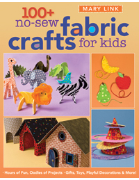 C&T Book - 100+ No Sew Fabric Crafts For Kids Book