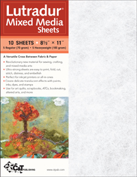 C&T Lutradur Mixed Media Sheets 8.5"x 11" Assorted 10pc