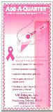 CM Designs Ruler 6" Add-A-Quarter - Breast Cancer Awareness Pink