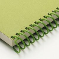 CarlaCraft Spiral Binding System - Ring Ring 18mm Coils Plastic - Olive Green