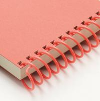 CarlaCraft Spiral Binding System - Ring Ring 9mm Coils Plastic - Rose Red