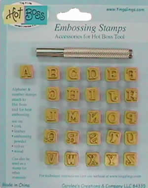 Hot Boss Embossing Alphabet Stamps