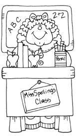 Clear Impressions Acrylic Stamps - Spelling the Teacher