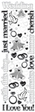 Cloud 9 Rain Dots Adhesive Accents - Wedding Words and Shapes