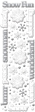 Cloud 9 Rain Dots Adhesive Accents - Snow Fun Words and Shapes