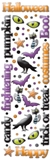 Cloud 9 Rain Dots Adhesive Accents - Halloween Words and Shapes
