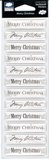 Cloud 9 Clear Epoxy Sentiment Stickers - Merry Christmas