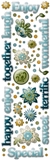 Cloud 9 Rain Dots Adhesive Accents - Finley's Estate Words and Shapes