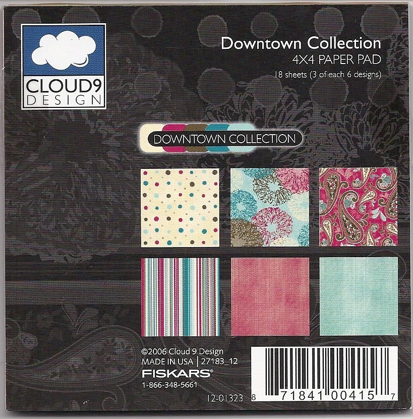 Cloud 9 4"x4" Paper Pad - Downtown Collection