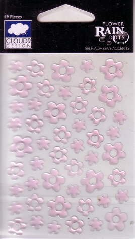 Cloud 9 Rain Dots - Flowers - Fuchsia