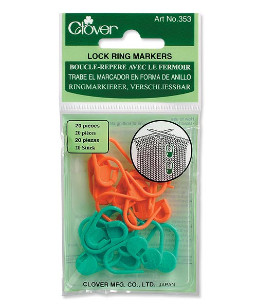 Clover Locking Stitch Ring Markers
