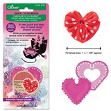 Clover Quick Yo Yo Makers Heart 1 x 1.2 inches - Small