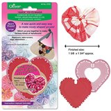 Clover Quick Yo Yo Makers Heart 1.6 x 1.8 inches - Large