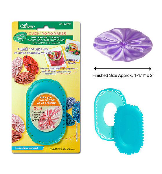 Clover Quick Yo Yo Maker Oval Shape Small 1 1/4" x 2"