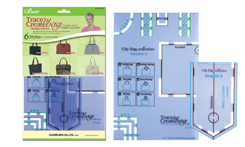 Clover Trace 'n Create Bag Templates With Nancy Zieman - City Bag Collection