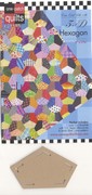 Come Quilt With Me Template - One Patch Template 3-D Hexagon