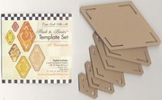 Come Quilt With Me Template Set - 60 Degree Diamond Template 6 Piece Set