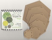 Come Quilt With Me Template Set - Hexagon Template 6 Piece