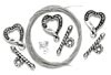 Cousin Heart Toggle Starter Pack - Silver