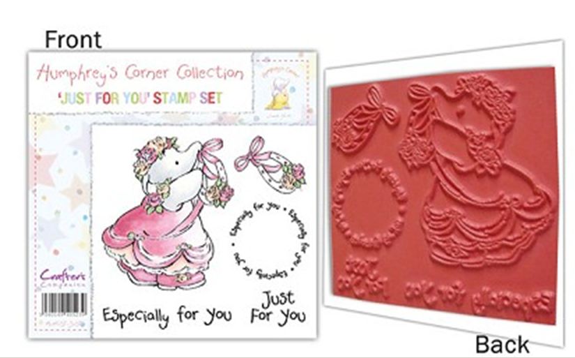 Crafter's Companion Unmounted Rubber Stamp - Humphrey - Just for You