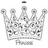 Crafter's Workshop 6x6 Template - Mini Crown