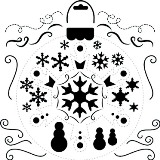 Crafter's Workshop 12x12 Template - Snowflake
