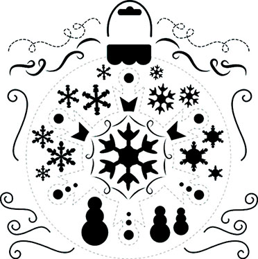 Crafter's Workshop 6x6 Template - Mini Snowflake