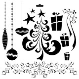 Crafter's Workshop 12x12 Template - Merry Doodles Christmas