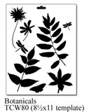 Crafter's Workshop 8 1/2x11 Template - Botanicals