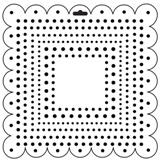 Crafter's Workshop 6x6 Template - Mini Square Dots