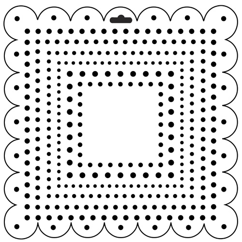 Crafter's Workshop 12x12 Template - Square Dots