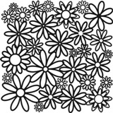 Crafter's Workshop 12x12 Template - Daisy Cluster