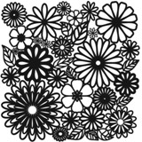 Crafter's Workshop 6x6 Template - Flower Frenzy