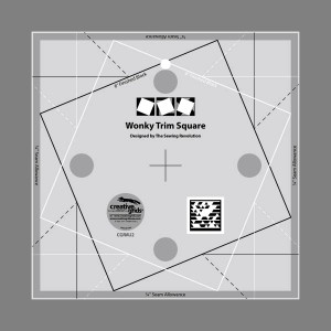Creative Grids Template - Wonky Trim Square Ruler 8in x 8in