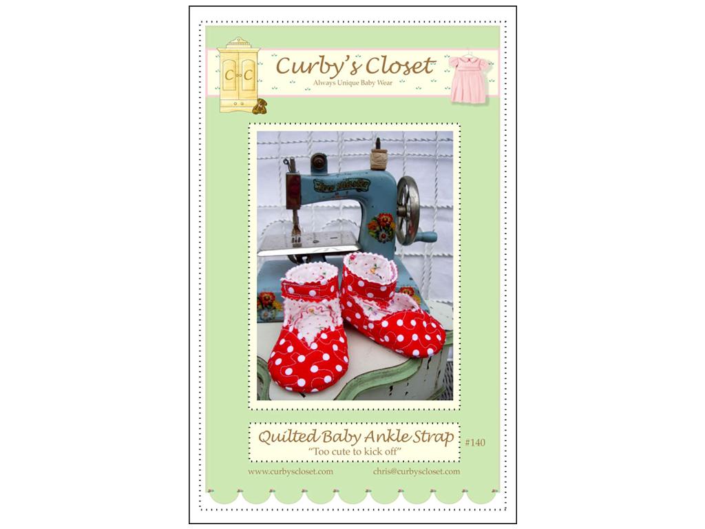 Curby's Closet - Quilted Baby Ankle Strap Shoe Pattern