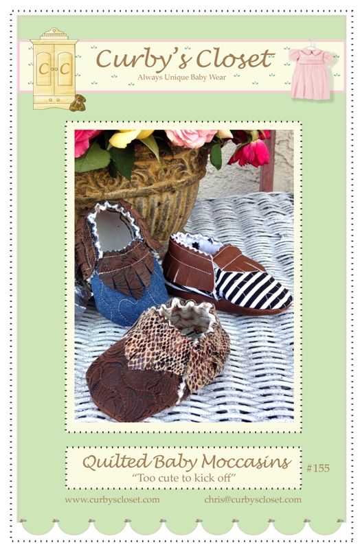 Curby's Closet - Quilted Baby Moccasins Shoe Pattern