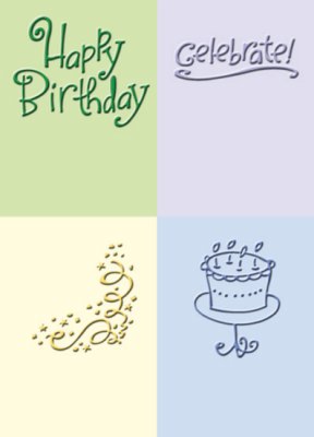 Cuttlebug Emboss 2x2.75 Birthday