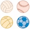 Cuttlebug Die Combo - Disney - Sports Balls