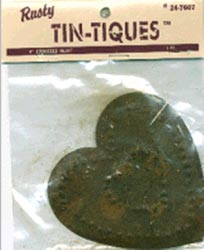 Tin-Tiques - Embossed Heart 4" 1/Pkg