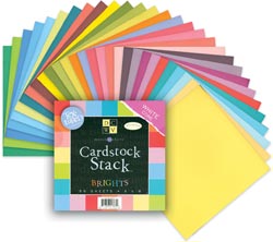 DCWV Match Makers Textured Brights Cardstock Stack 8"X8"  Each Of 29 Colors (58 Sheets/Pad)