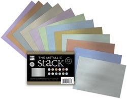 Metallic Mat Stack 4.5"X6.5" 72 Sheets/Pad