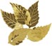 Darice 538 Sequins Large Leaf Gold 50 pc/Pkg