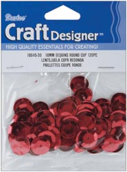 Darice Cup Sequins, 10mm Royal Blue 120/pkg