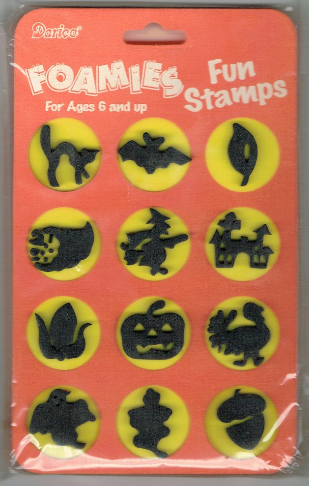 Darice Fun Foam Stamps - Halloween 12 styles