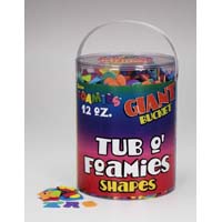 Darice Foamies Tubs - Giant Bucket 12 oz - Shapes & Alphabet