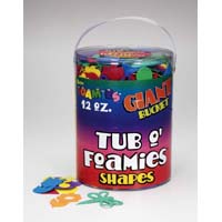 Darice Foamies Tubs - Giant Bucket 12 oz - Shapes - Flowers & Bugs