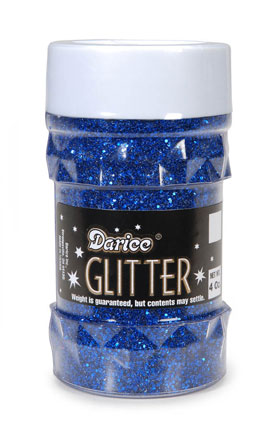 Darice Glitter 4 oz Jar - Royal Blue